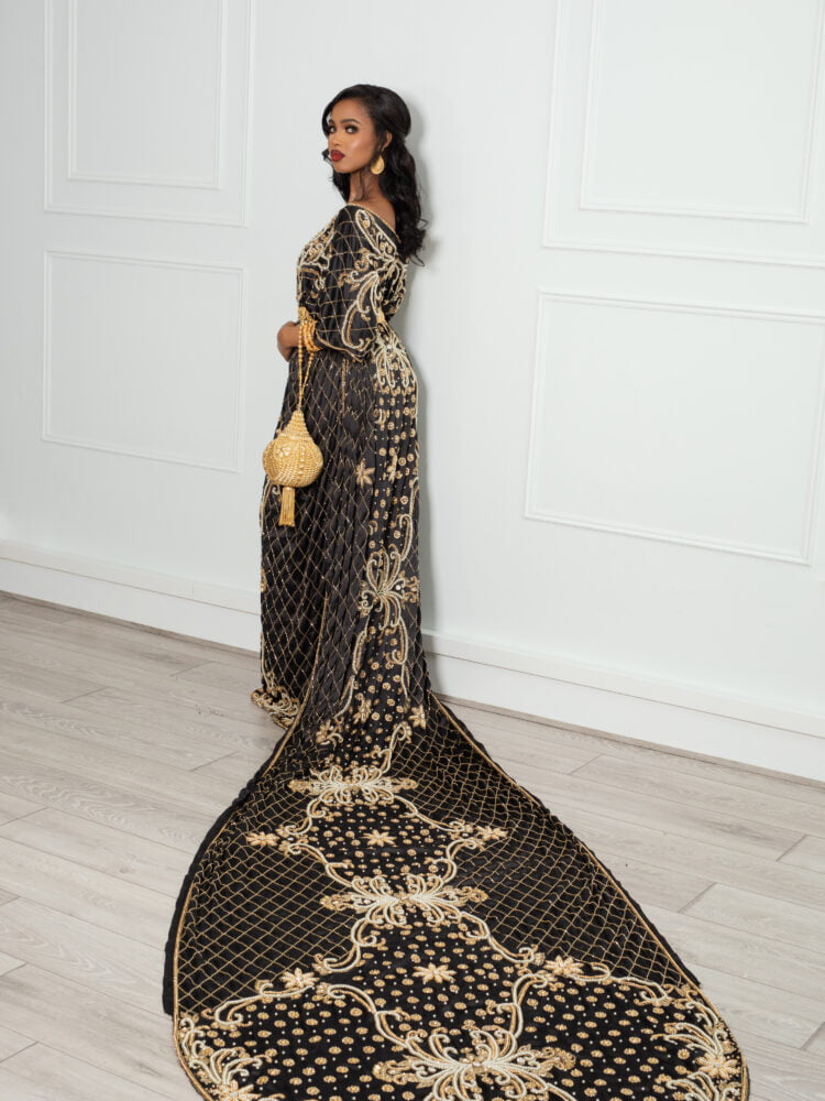 Lulul Bridal Dirac in Black & Gold