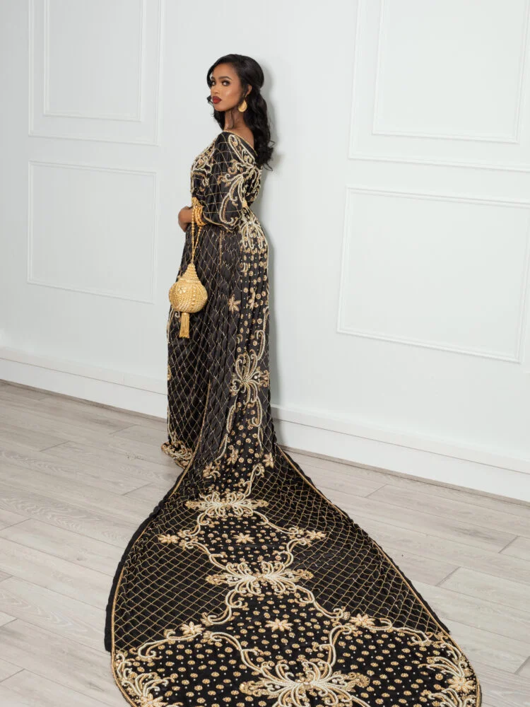 Lulul Bridal Dirac in Black & Gold