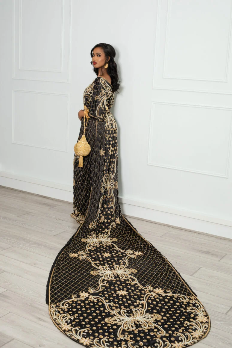 Lulul Bridal Dirac in Black & Gold