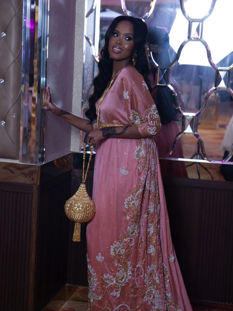 Aroosda Bridal Dirac - Peachy Pink