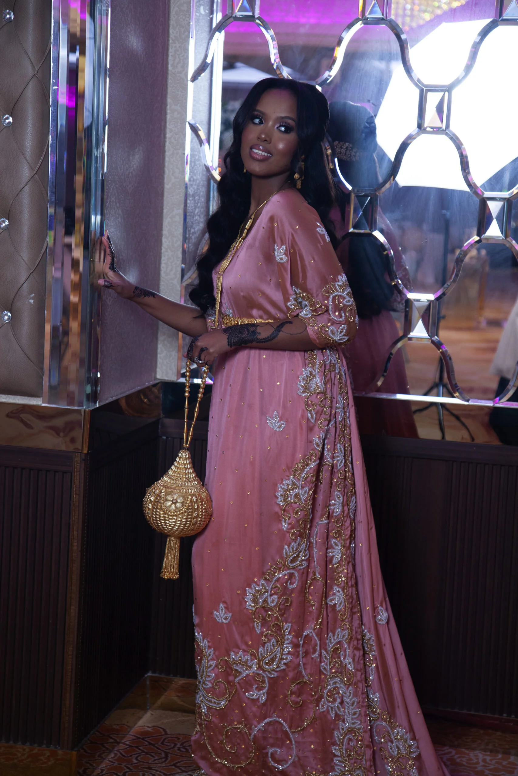 Aroosda Bridal Dirac - Peachy Pink