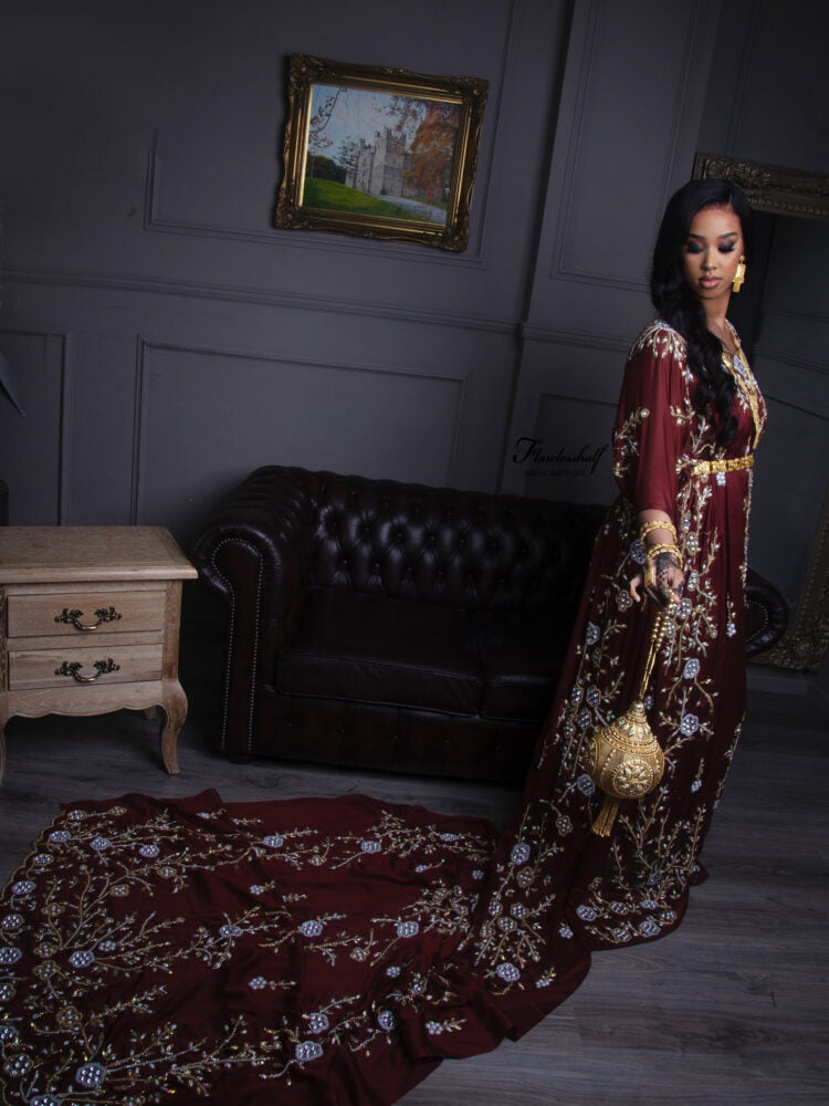 ASHKARO Dirac in Burgundy "Yasmine"