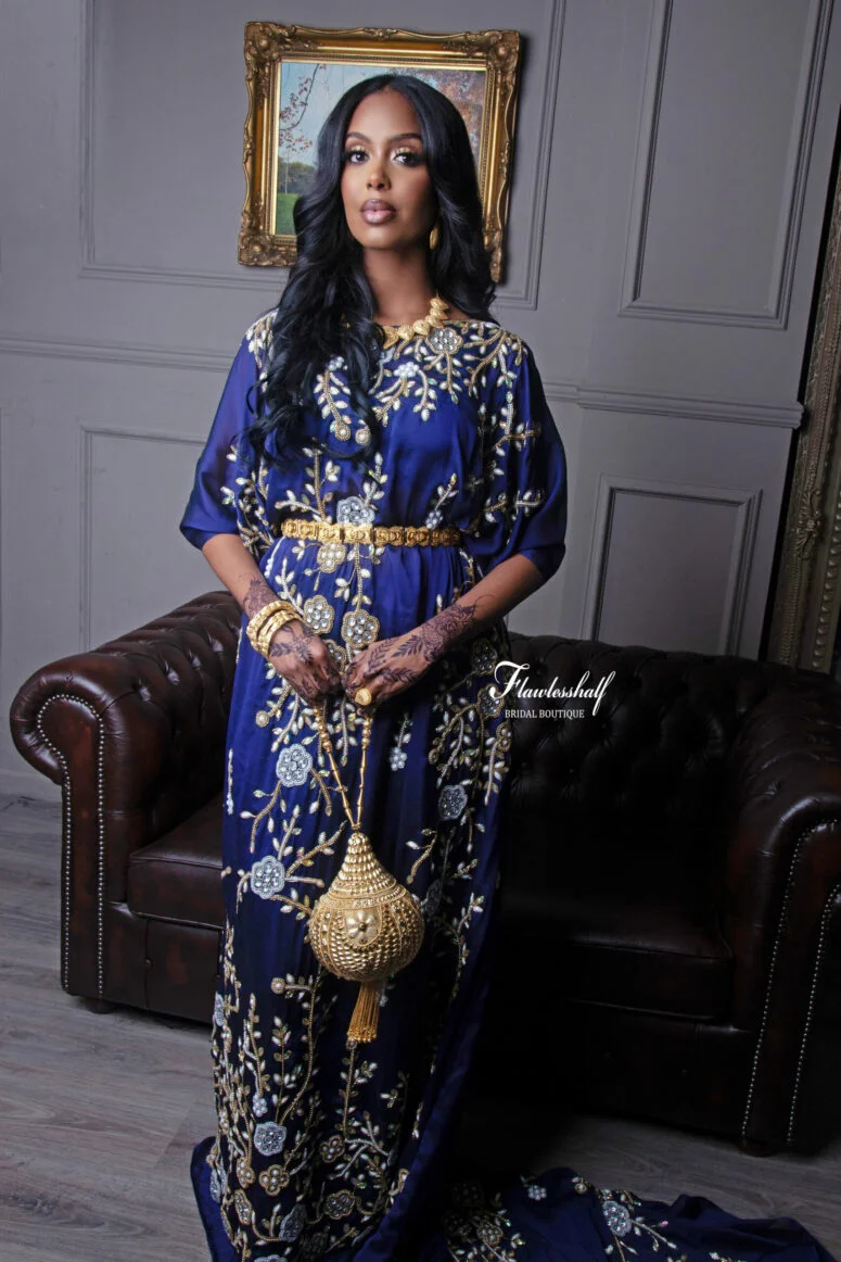 Ashkaro Bridal Dirac Navy Blue "HAMDI"