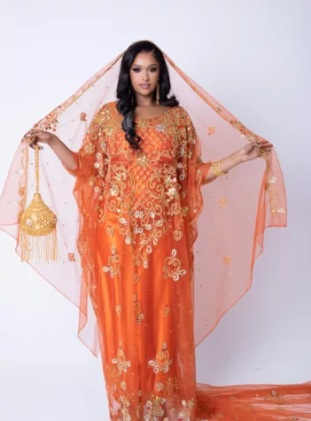 Jamilah Collection in Burnt Orange