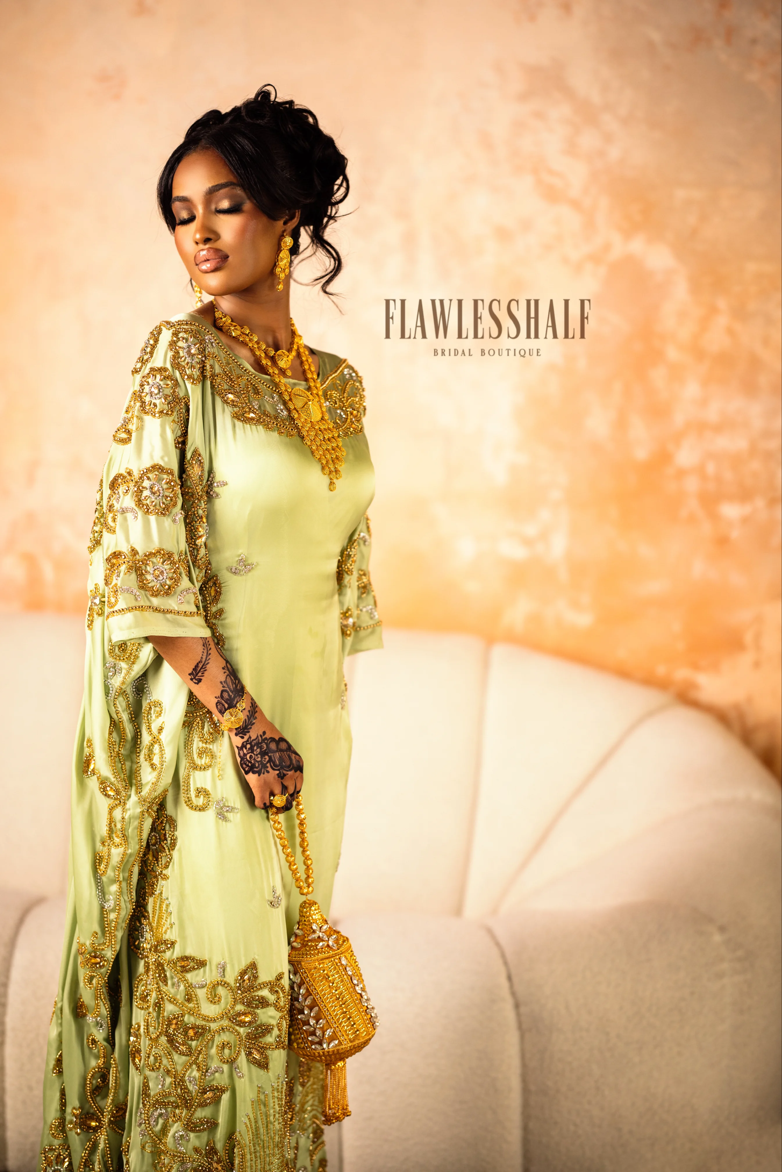 Hadiyah Collection Dirac in Sage Green
