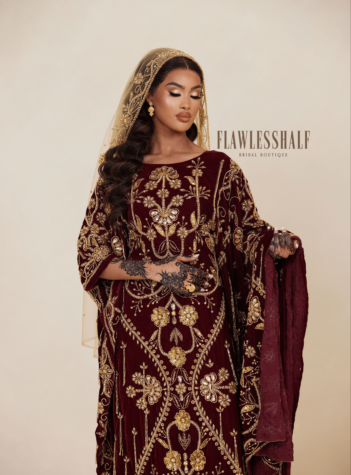 Velvet Collection II Dirac in Burgundy