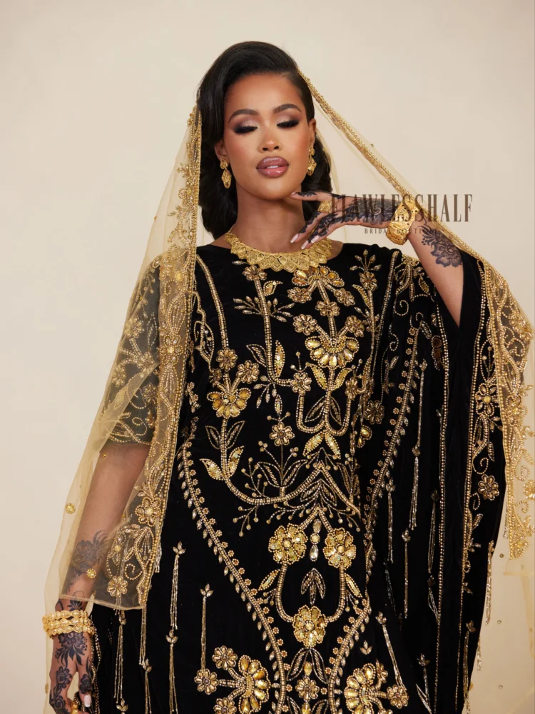 Velvet Collection II Dirac in Black and Gold.