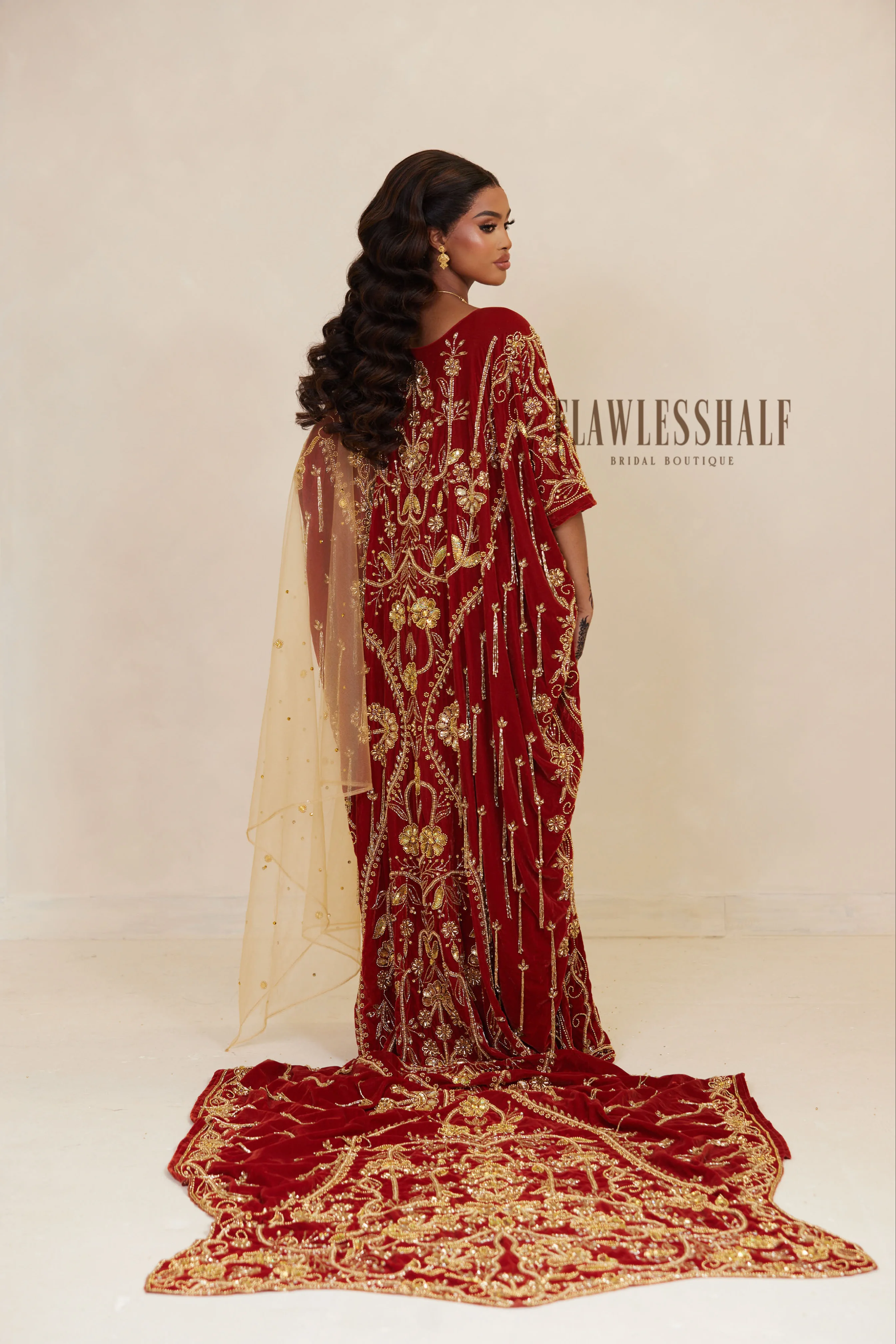 Velvet Collection II Dirac in Burnt Orange - Image 2