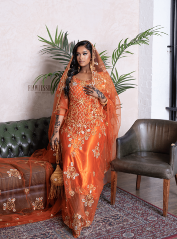 Jamilah Collection in Burnt Orange