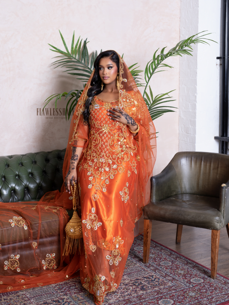 Jamilah Collection in Burnt Orange