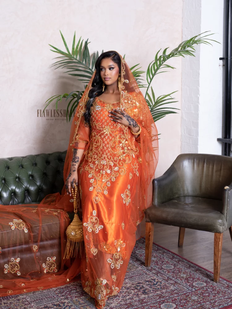 Jamilah Collection in Burnt Orange